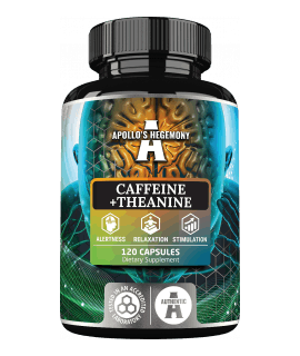 APOLLO'S HEGEMONY Caffeine + Theanine 120 caps.